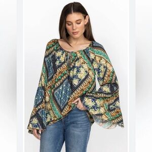 Johnny Was‎ Miza Tiered Peasant Blouse